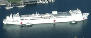 Read more about the article Das US-Krankenhausschiff USNS Mercy kommt in Los Angeles an