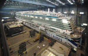 Read more about the article Ausdocken der Arvia für P&O Cruises